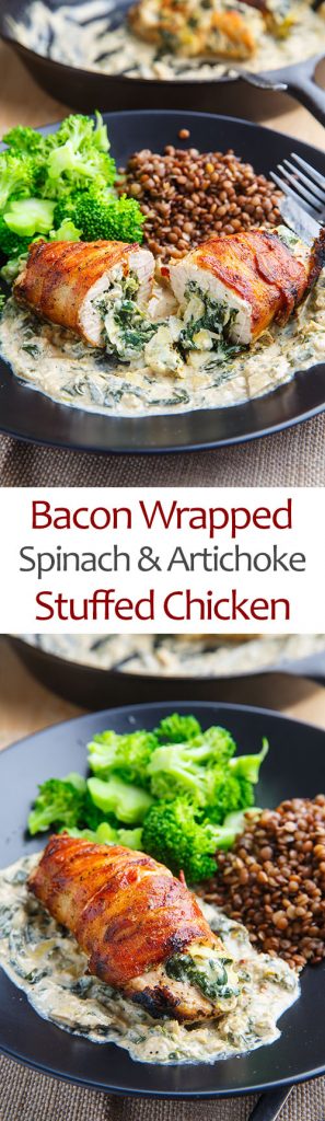 Spinach and Artichoke Stuffed Chicken - Closet Cooking