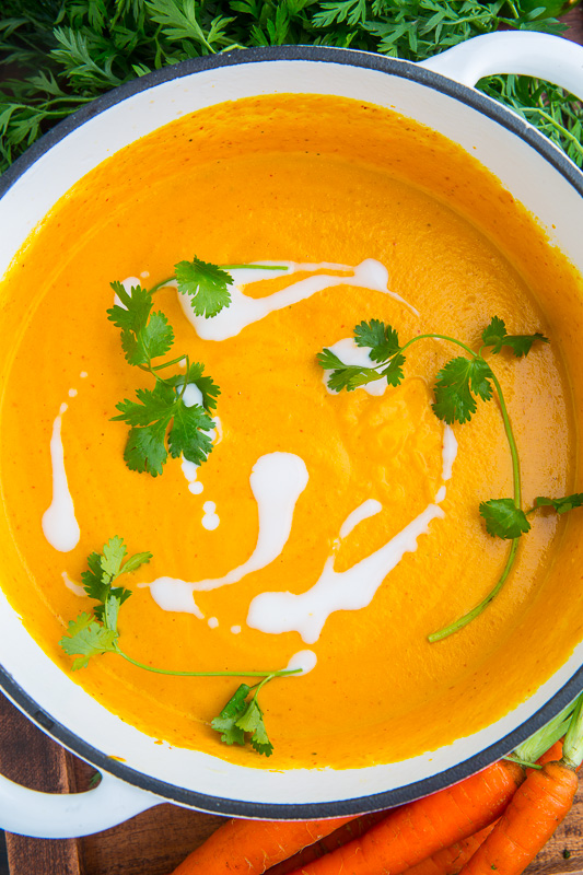 Creamy Curried Coconut Carrot Soup