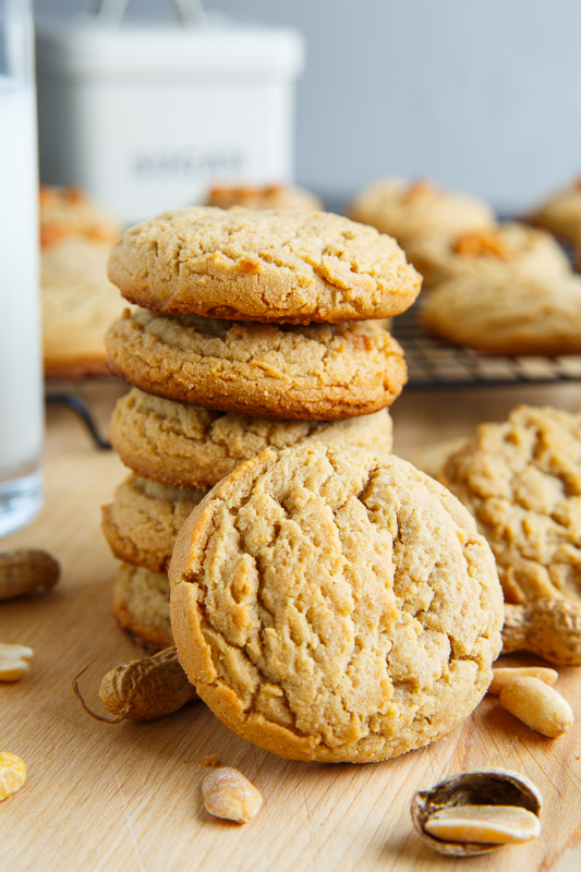 Thick and Chewy Peanut Butter Cookies