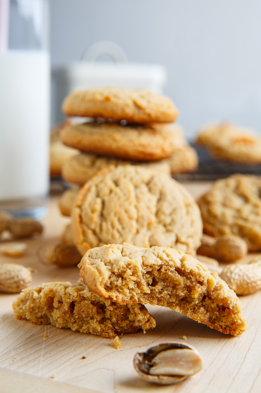 Thick and Chewy Peanut Butter Cookies