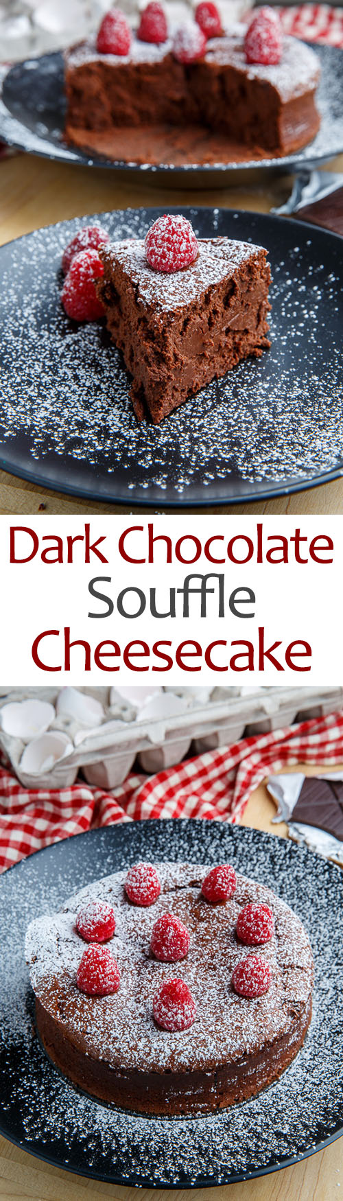 Dark Chocolate Souffle Cheesecake