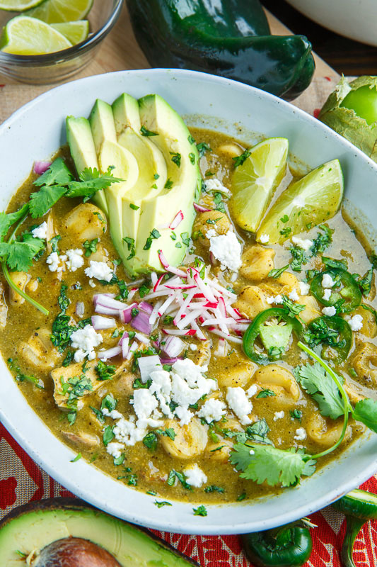 Pozole Verde de Pollo (Green Mexican Hominy and Chicken Soup) - Closet  Cooking