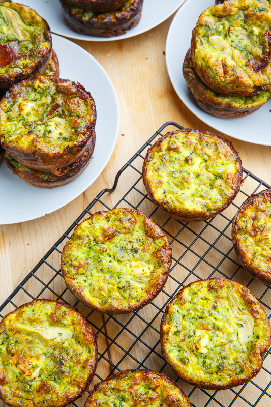 Spinach and Artichoke Egg Muffins