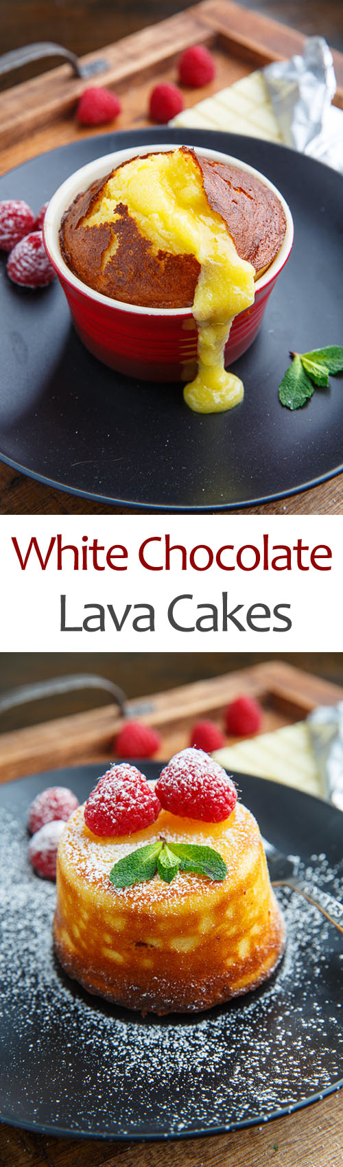 White Chocolate Lava Cakes