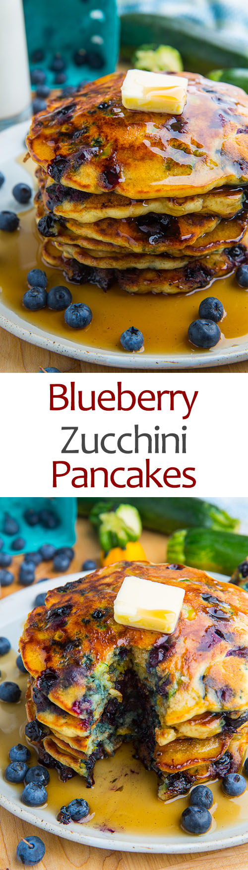 Blueberry Zucchini Pancakes