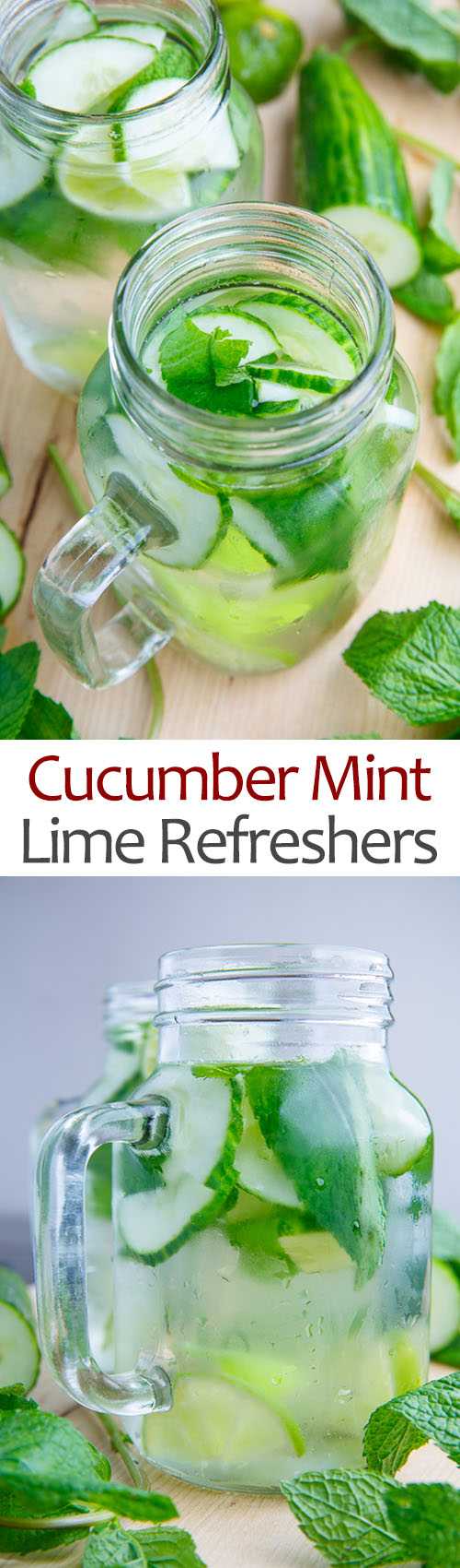Cucumber, Mint and Lime Refreshers
