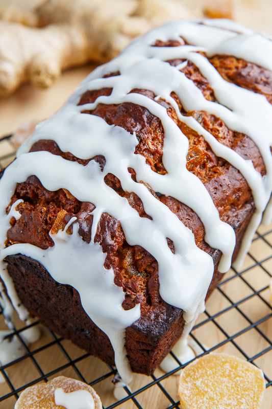 Gingerbread Loaf with Lemon Icing