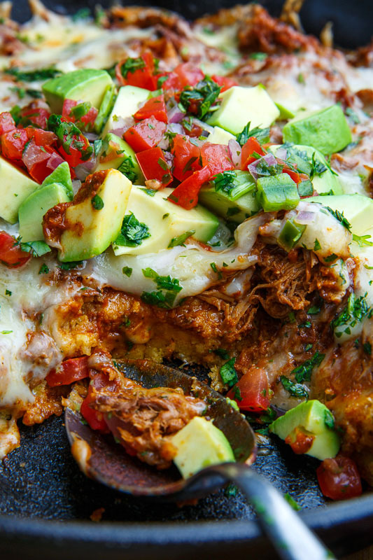 Mexican Shredded Beef Tamale Pie