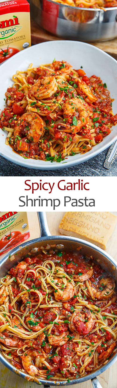 Spicy Garlic Shrimp Pasta
