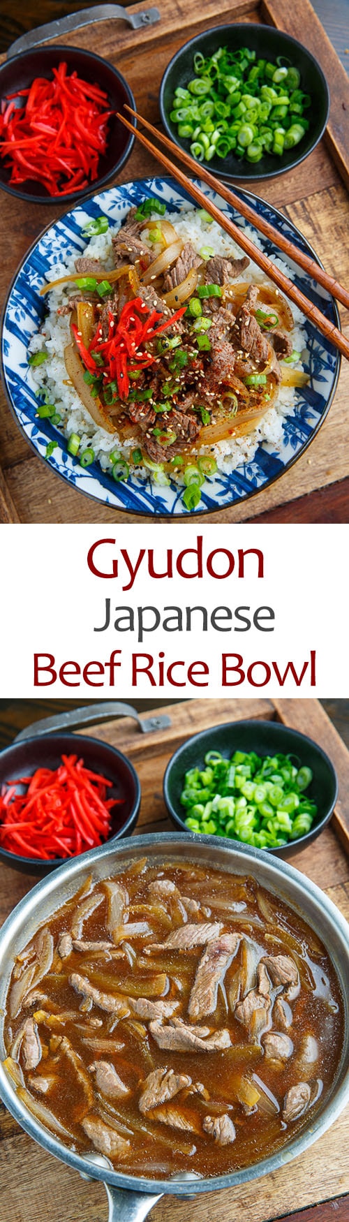 Gyudon (Japanese Beef Rice Bowl)