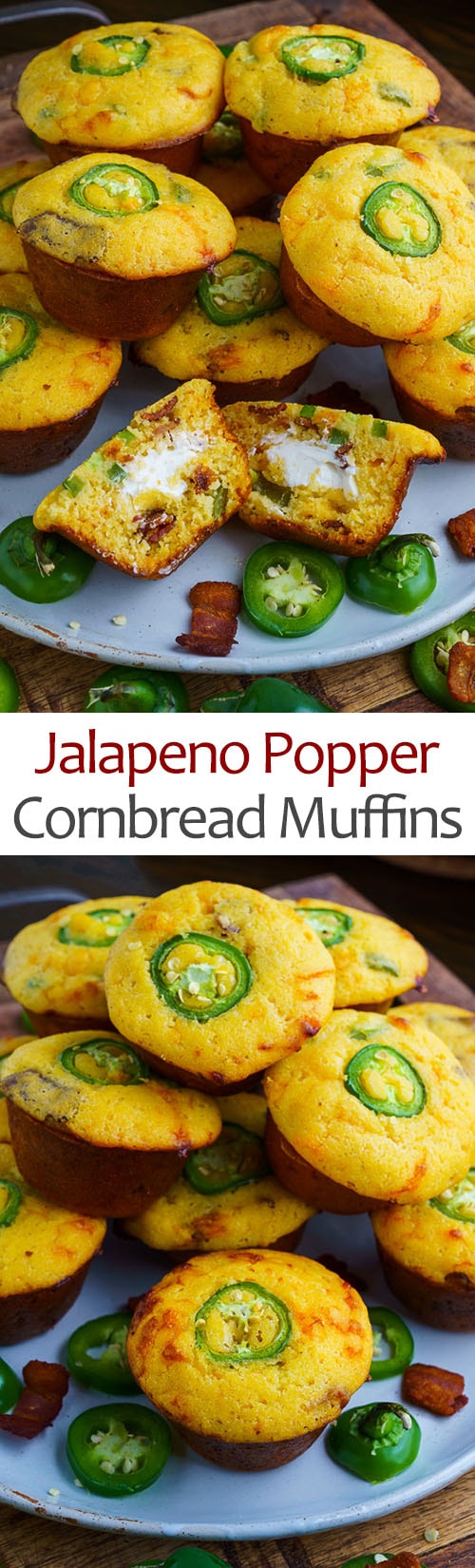 Jalapeno Popper Cornbread Muffins