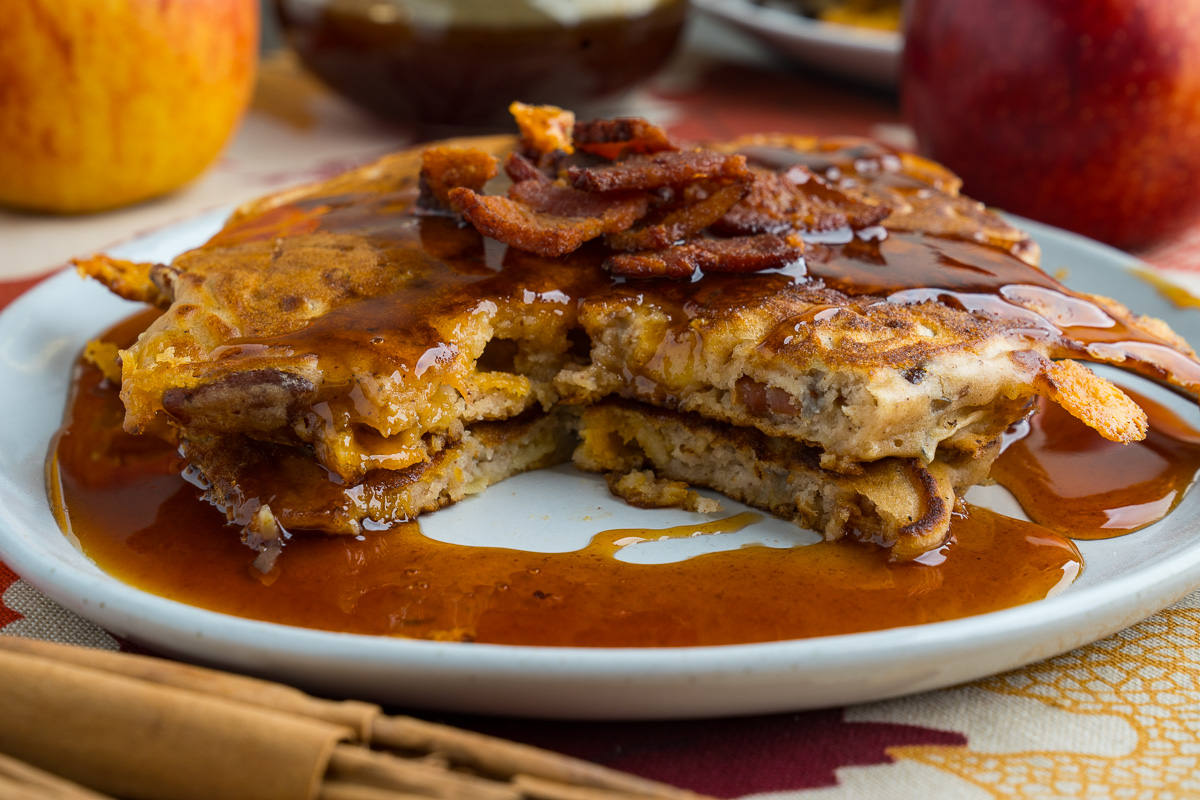 Apple and Cheddar Pancakes
