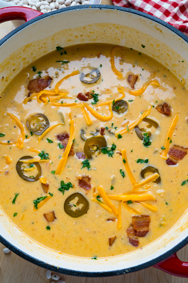 Jalapeno Popper Bacon and Bean Soup