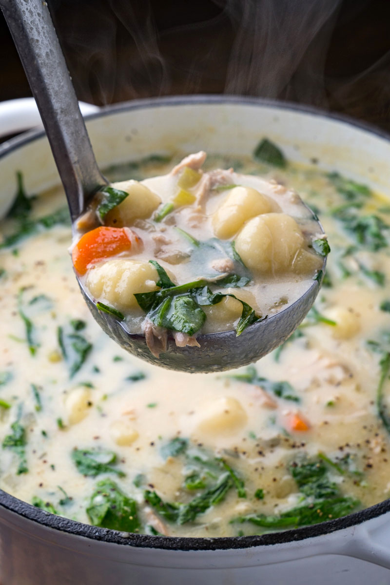 Creamy Chicken and Gnocchi Soup - Closet Cooking