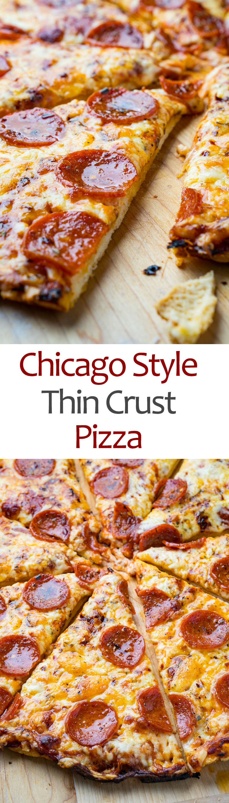 Chicago Style Thin Crust Pizza