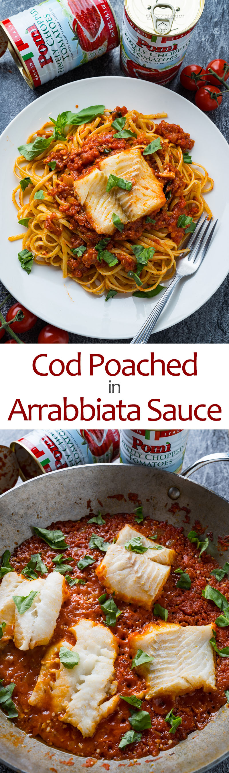 Cod Poached in Arrabbiata Sauce