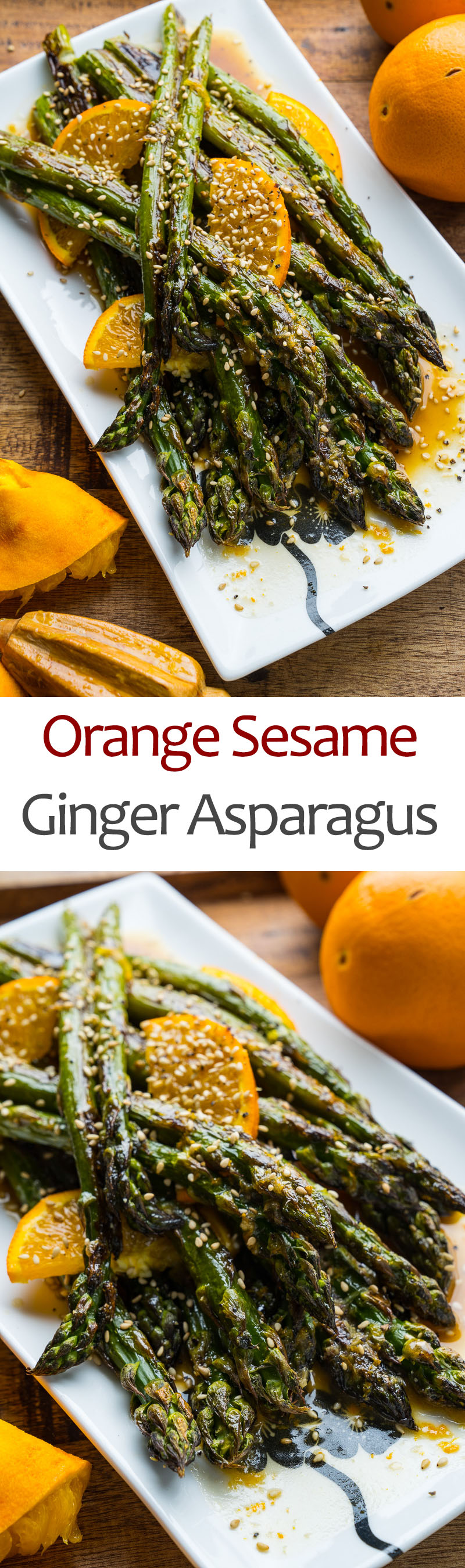 Orange Sesame Roast Asparagus
