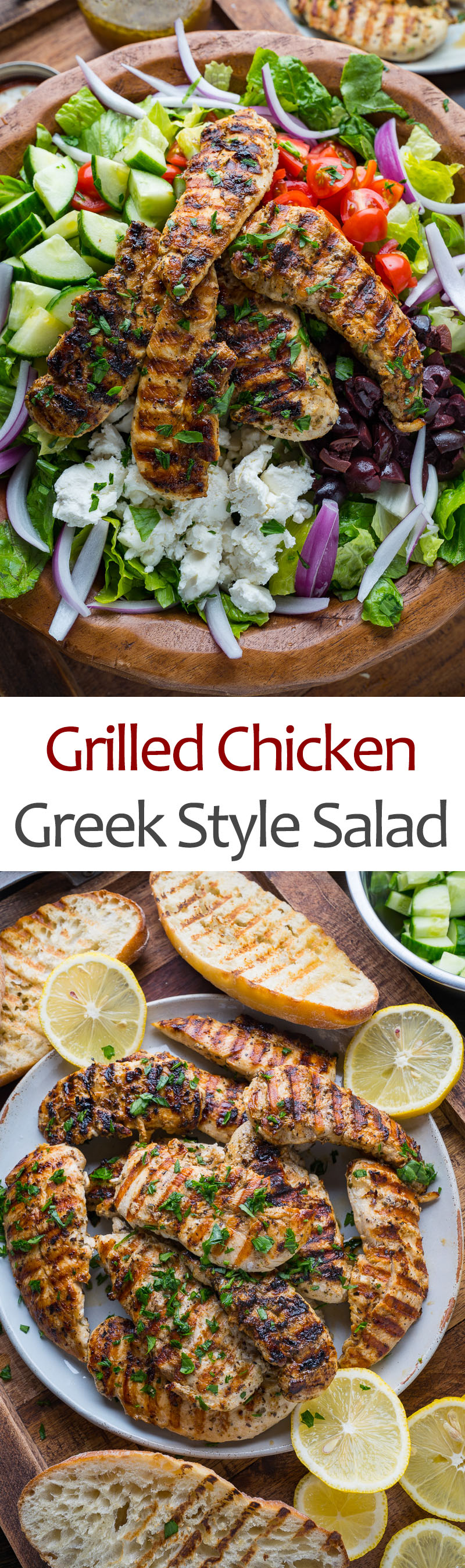Greek Style Grilled Chicken Salad