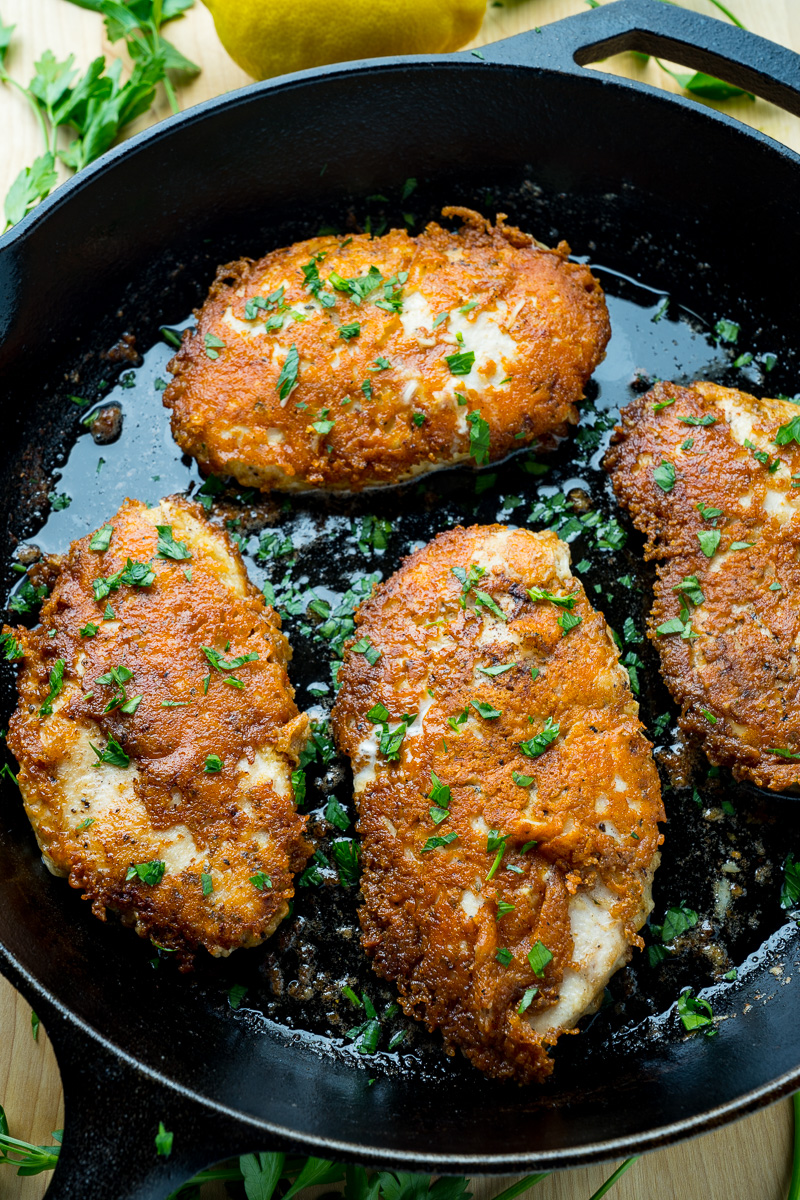 Crispy Parmesan Crusted Chicken – Closet Cooking – Cravings Happen