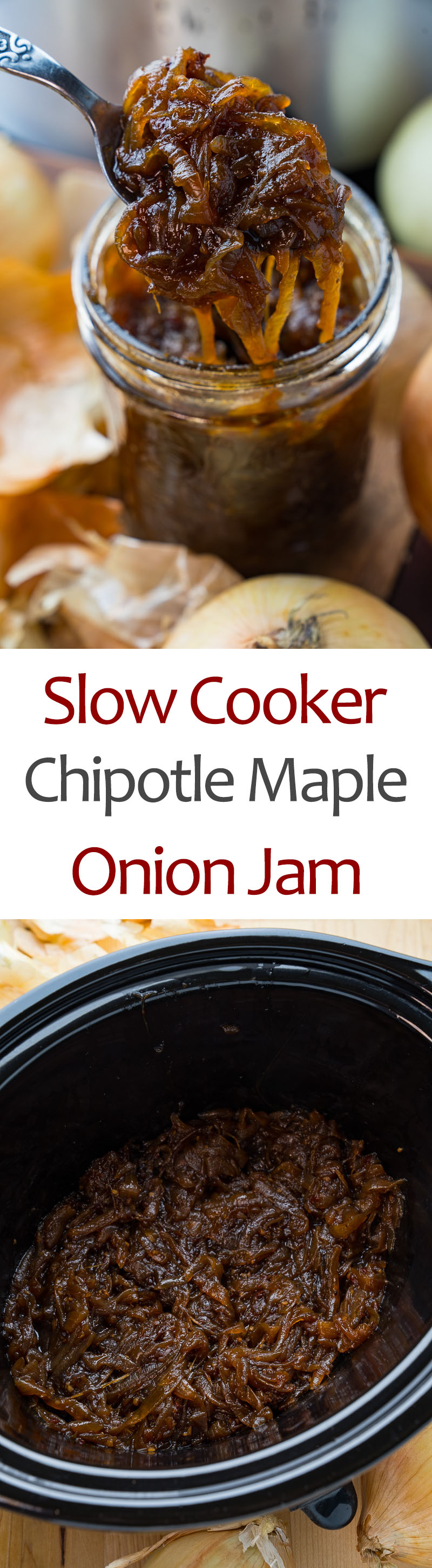 Slow Cooker Chipotle Maple Onion Jam