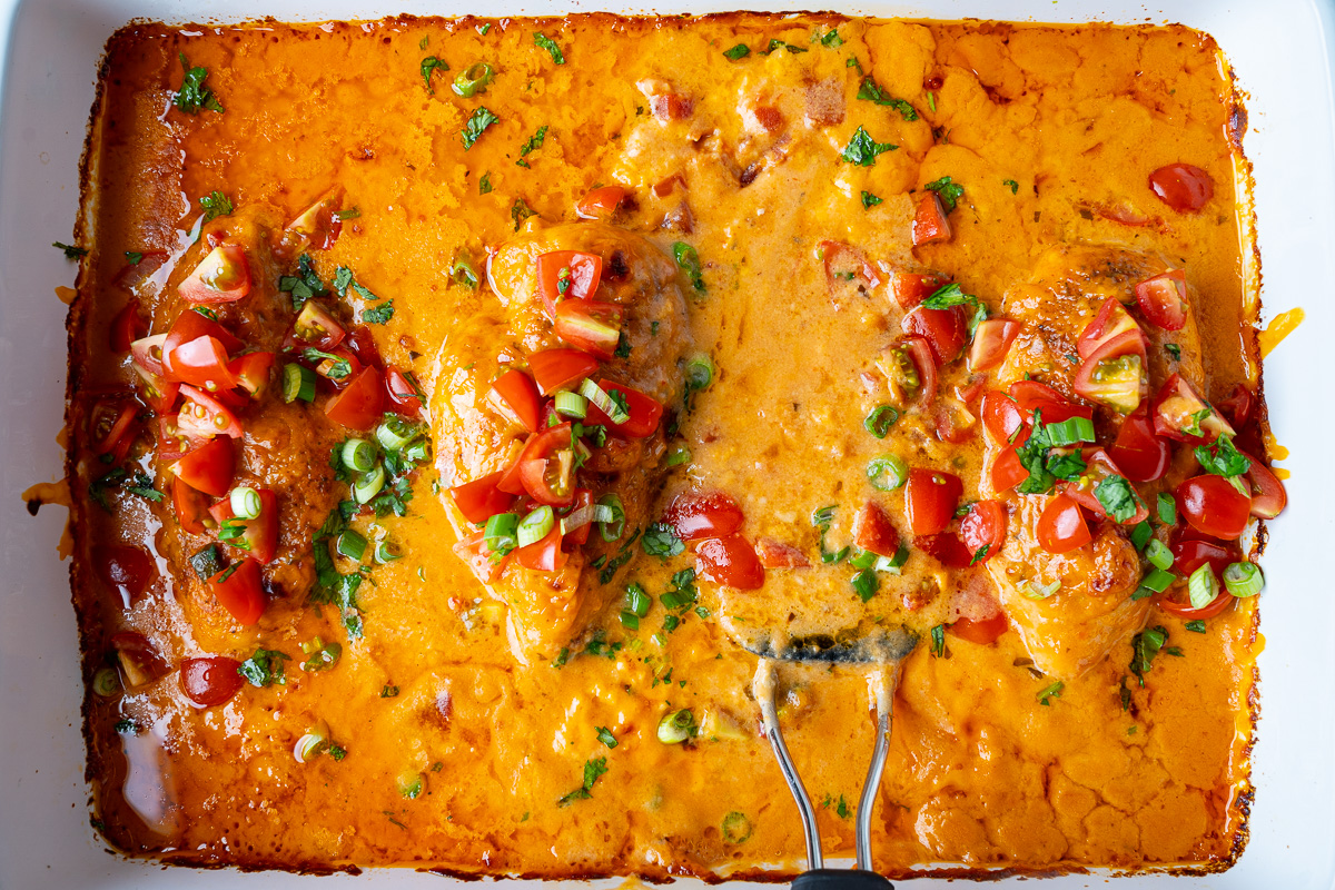 Chile Con Queso Baked Chicken