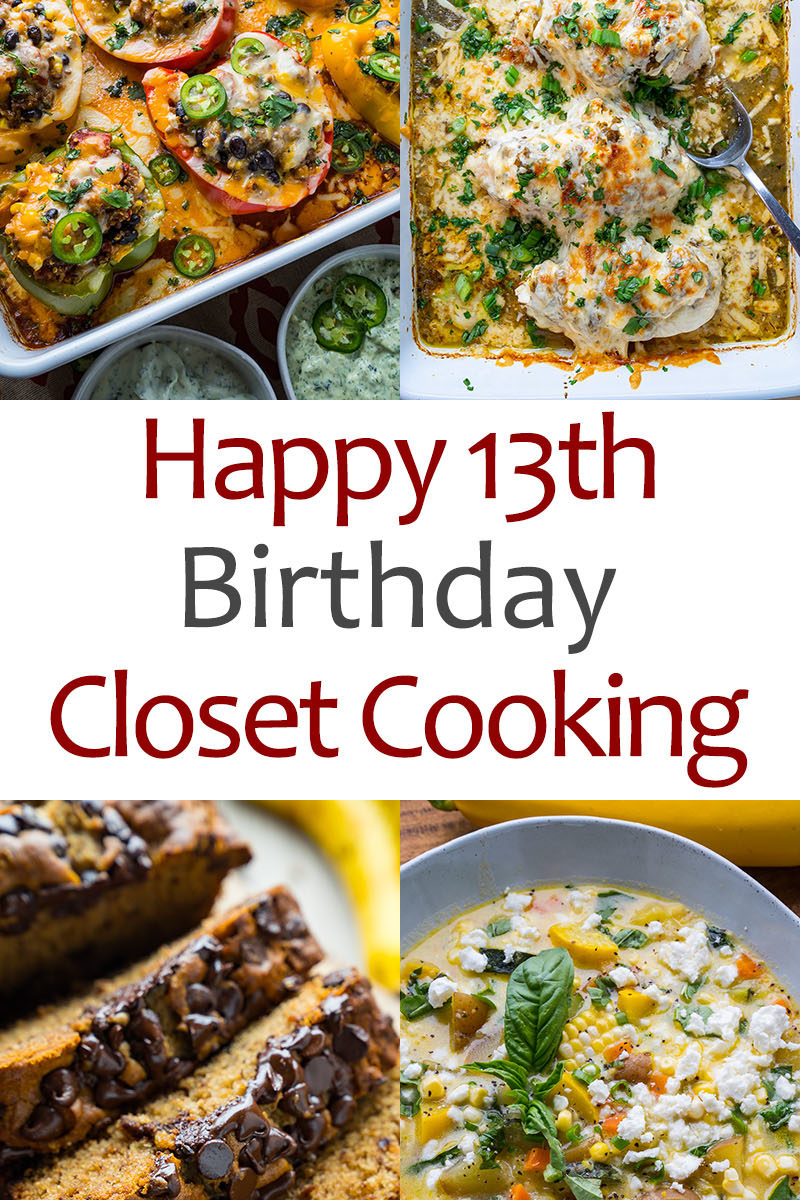 Happy 13th Birthday Closet Cooking