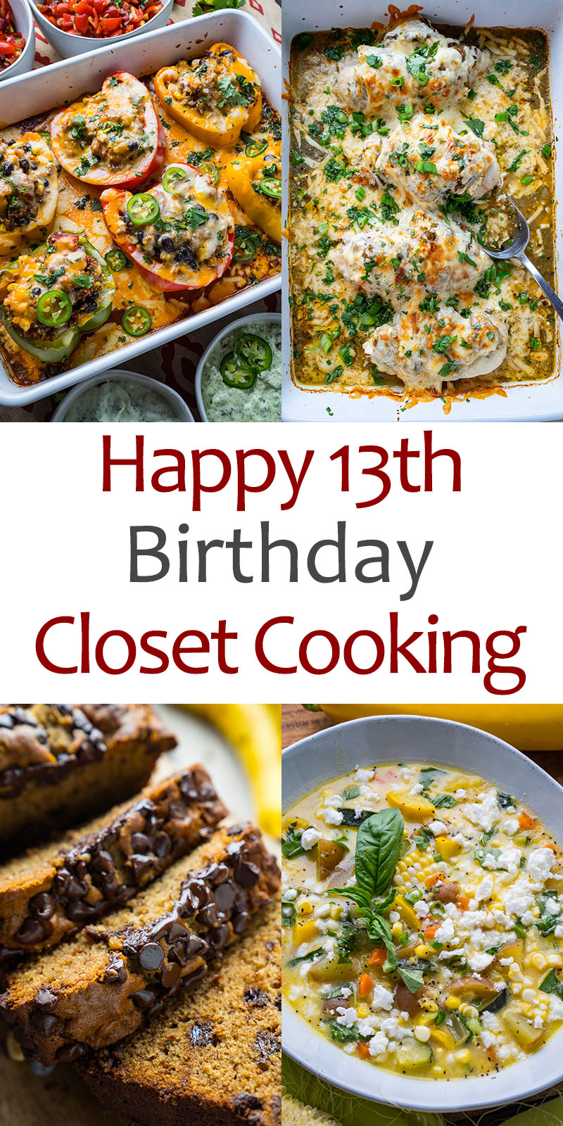 Happy 13th Birthday Closet Cooking