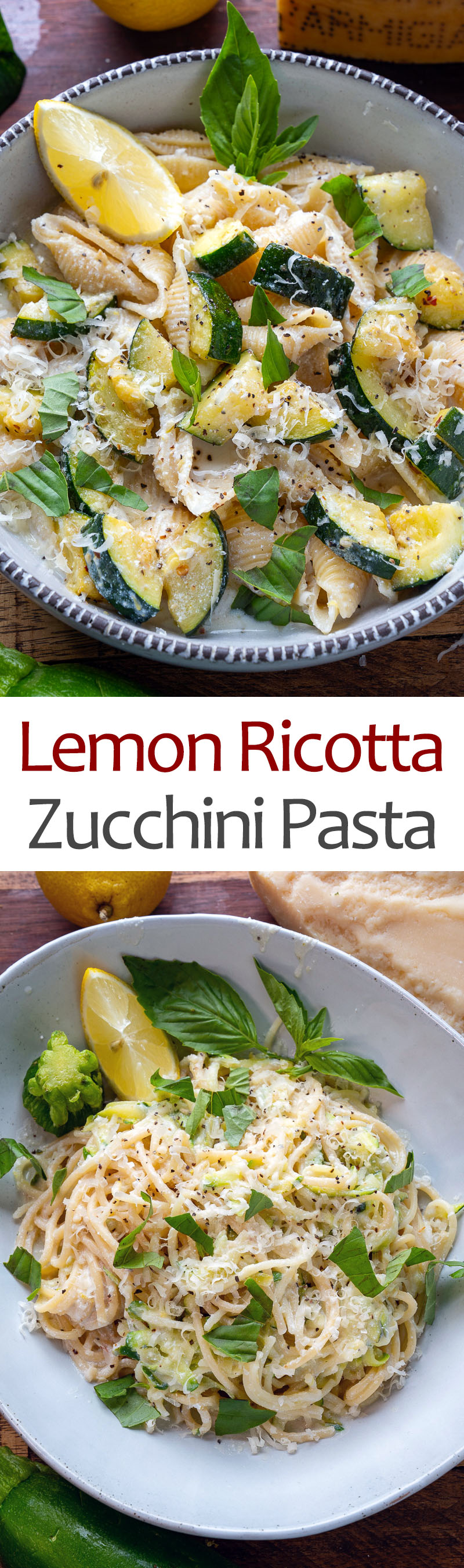 Lemon Ricotta Zucchini Pasta