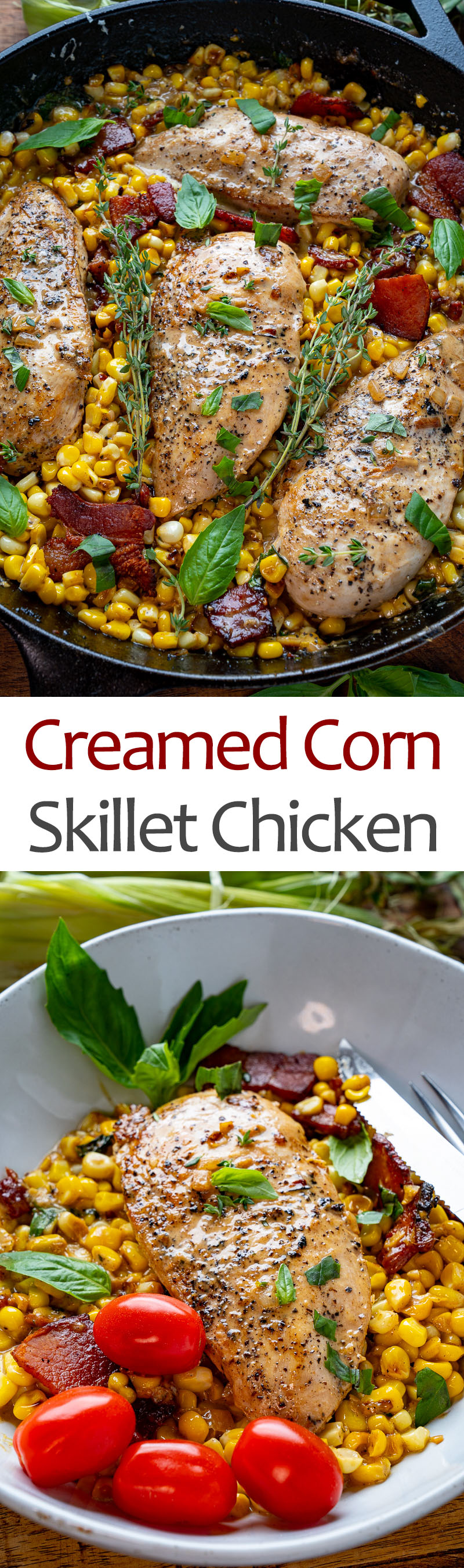 Creamed Corn Skillet Chicken