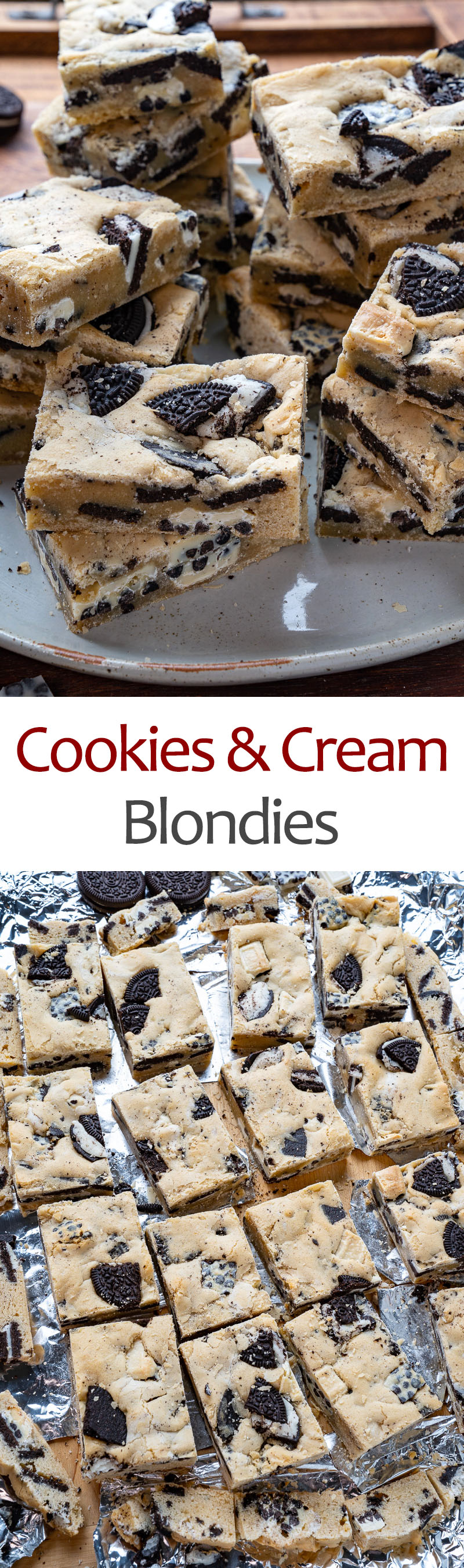 Cookies and Cream Blondies
