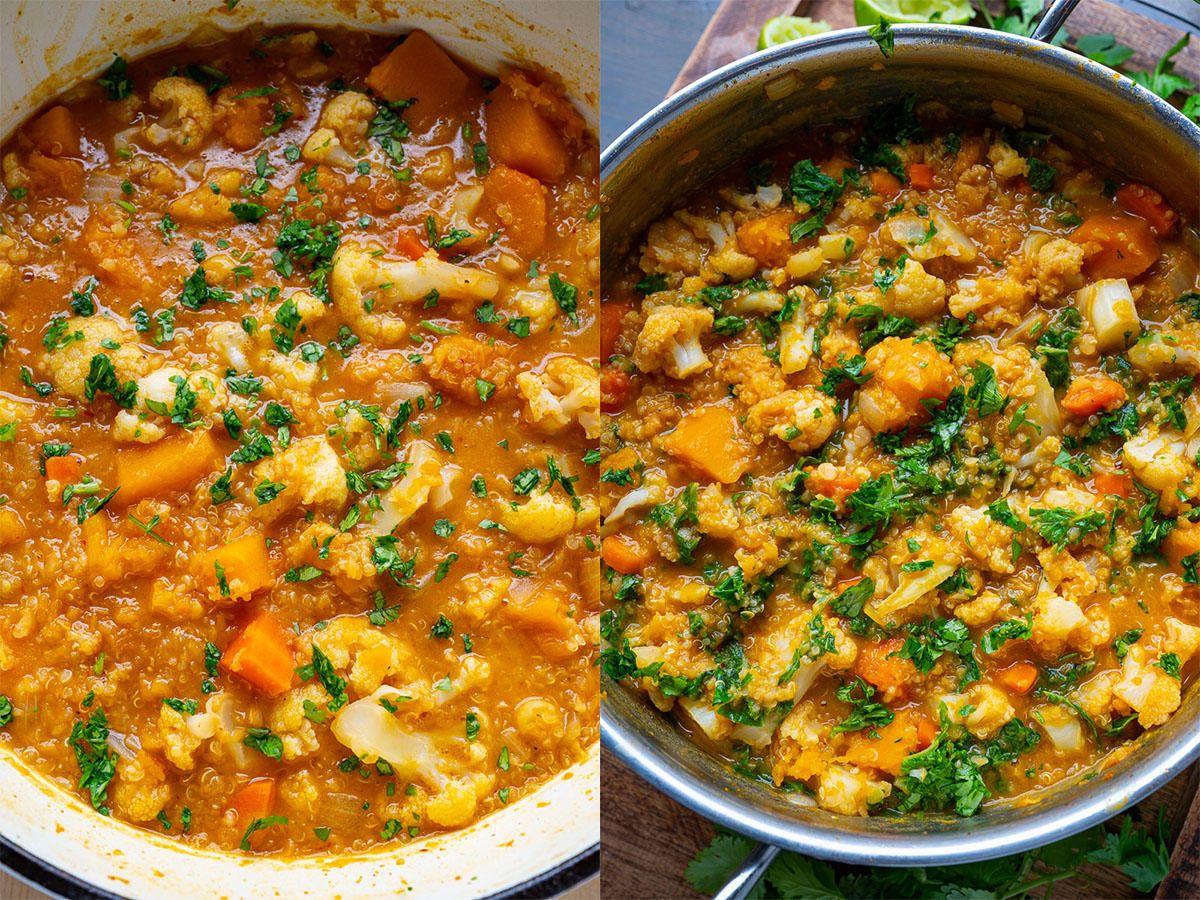 Cauliflower and Butternut Quinoa Curry