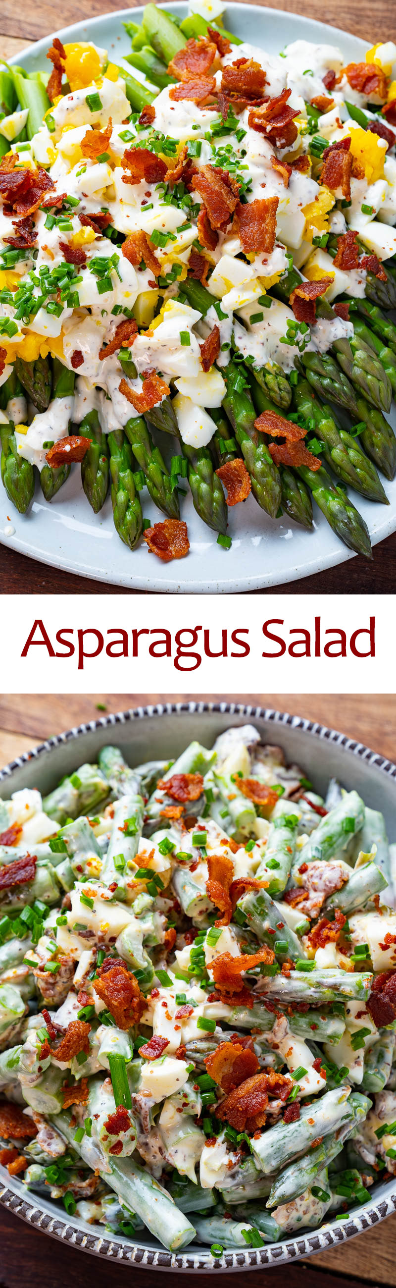 Asparagus Bacon and Egg Salad
