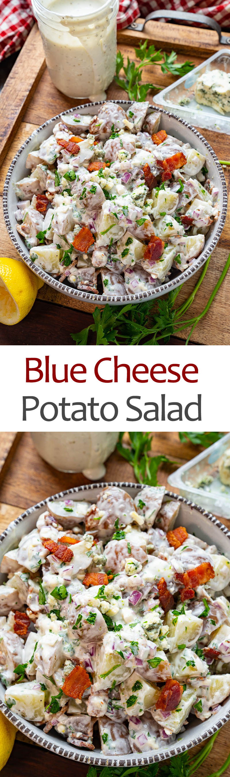 Blue Cheese and Bacon Potato Salad