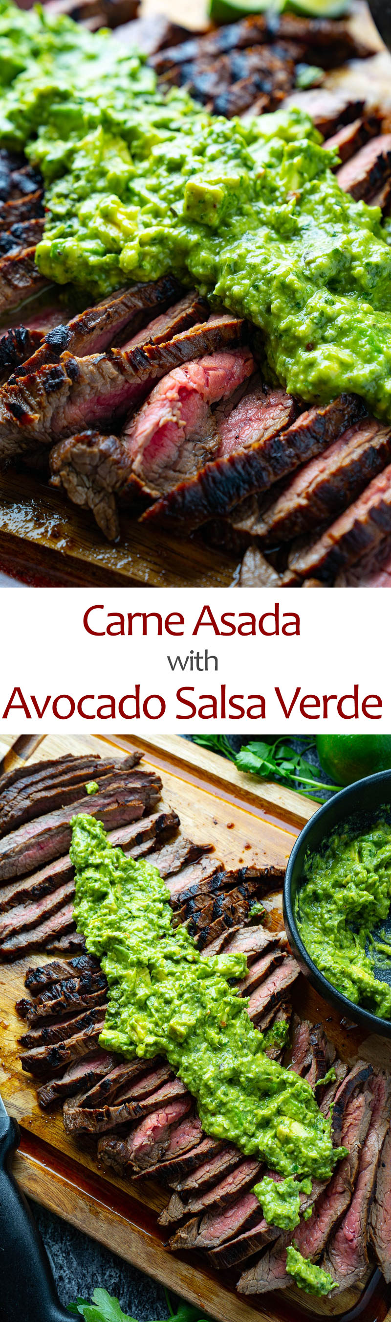 Carne Asada with Avocado Salsa Verde
