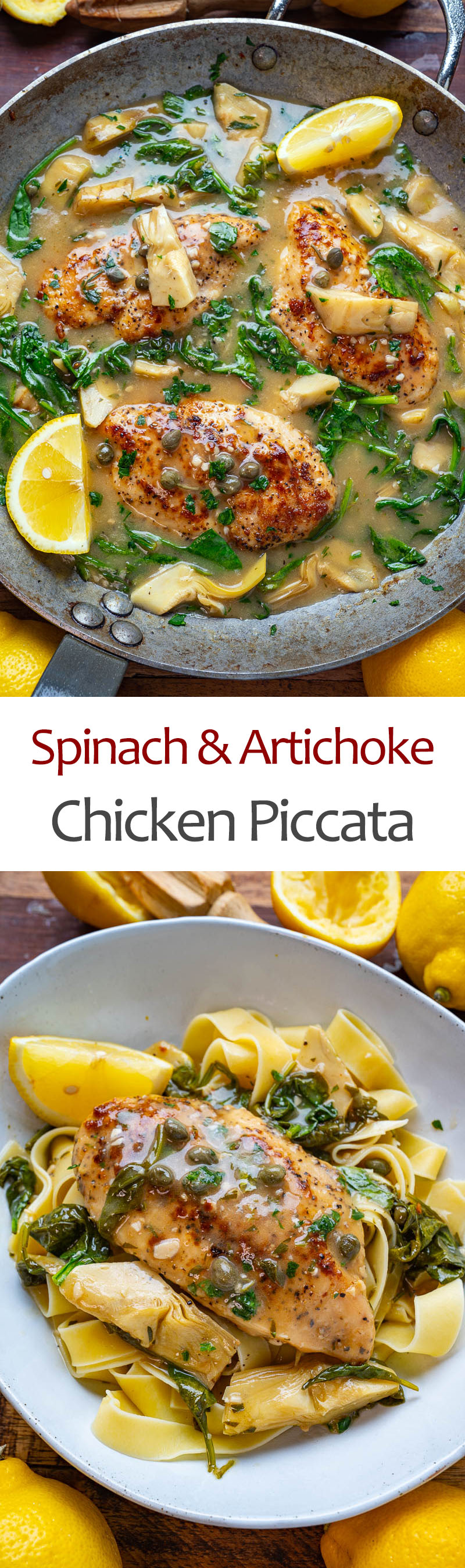 Spinach and Artichoke Chicken Piccata