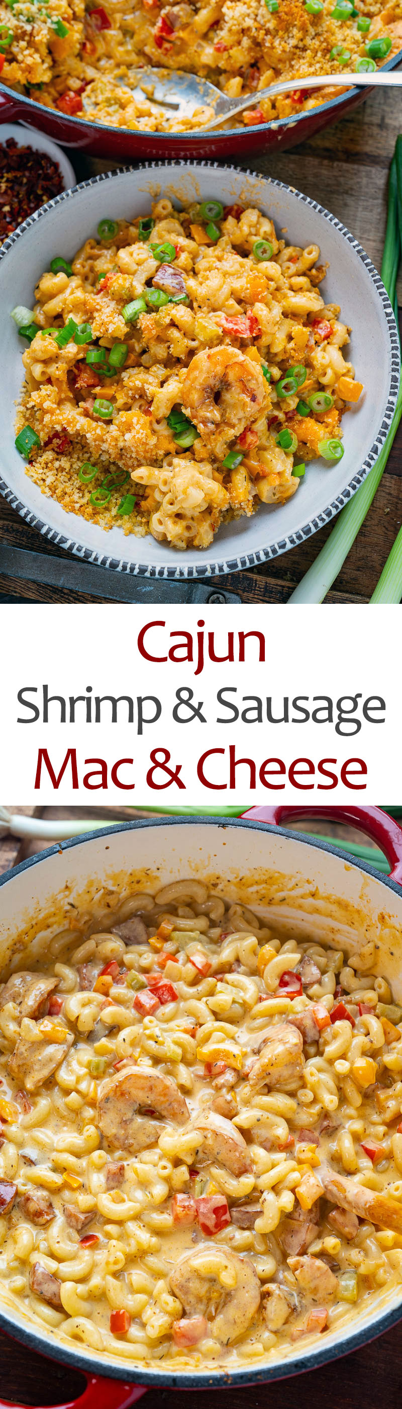 Cajun Shrimp and Sausage Mac and Cheese