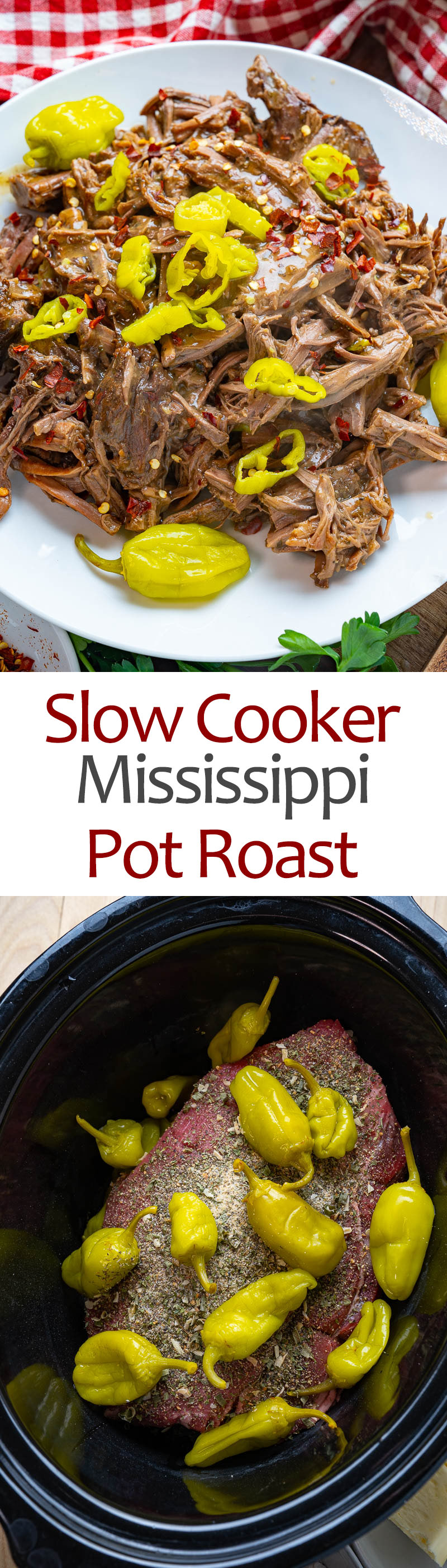 Slow Cooker Mississippi Pot Roast