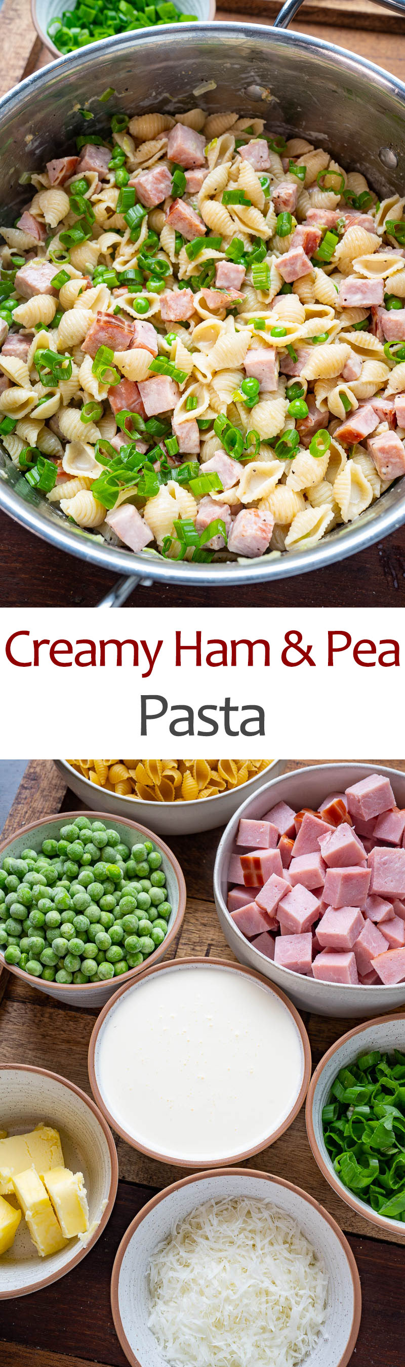 Creamy Ham and Pea Pasta
