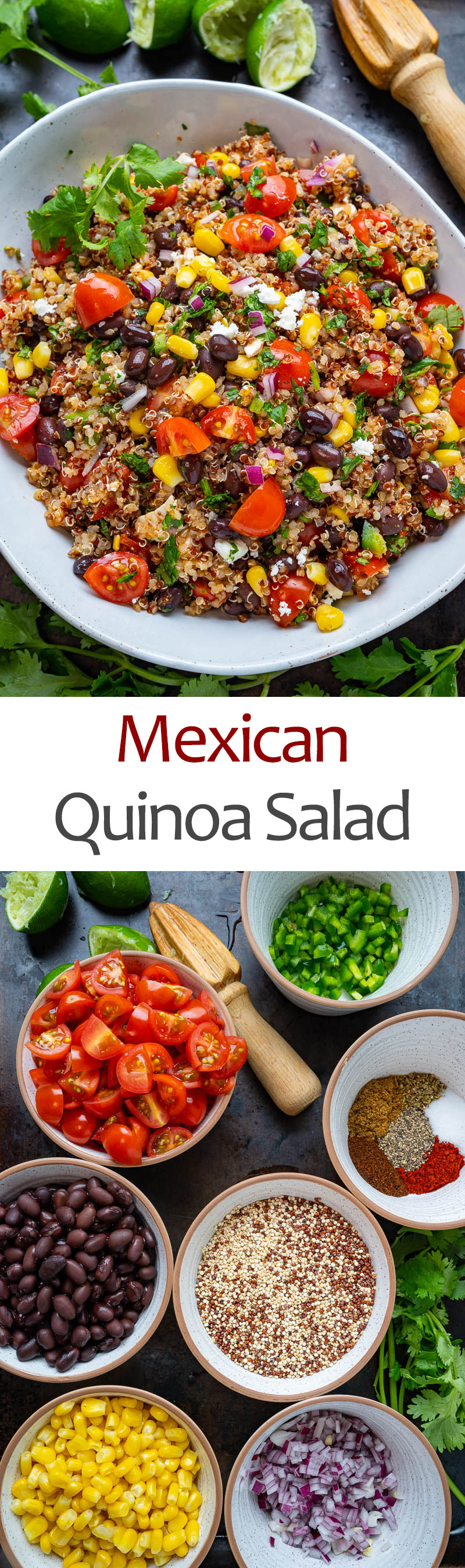 Ensalada de quinoa mexicana