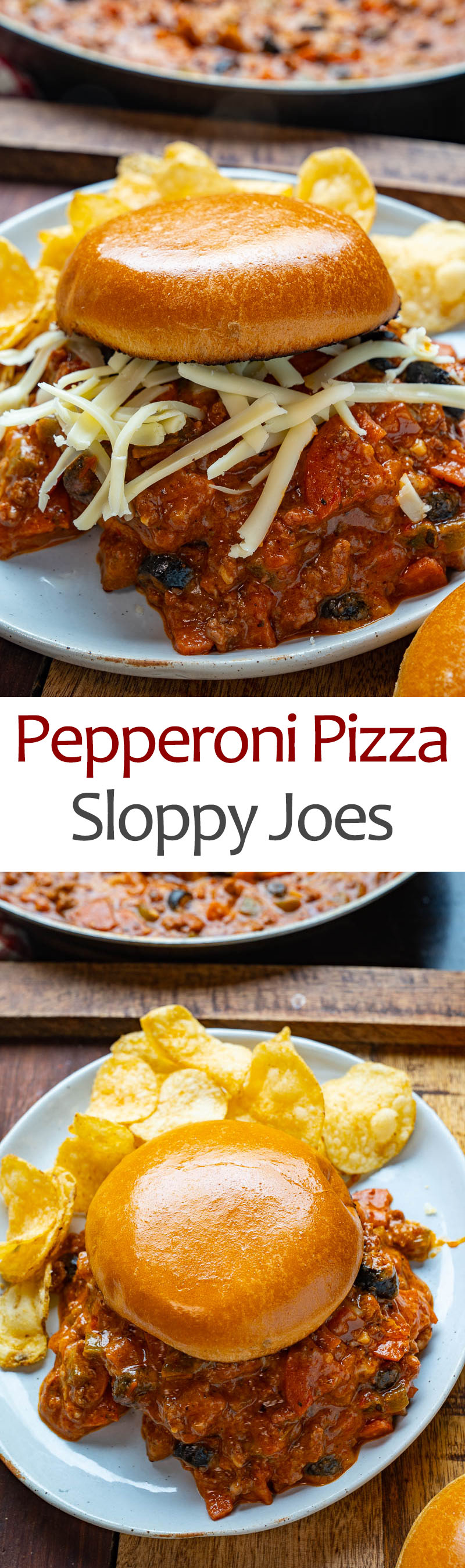 Pepperoni Pizza Sloppy Joes