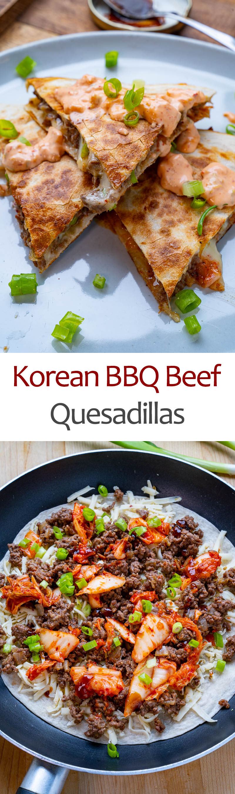 Korean BBQ Beef Quesadillas