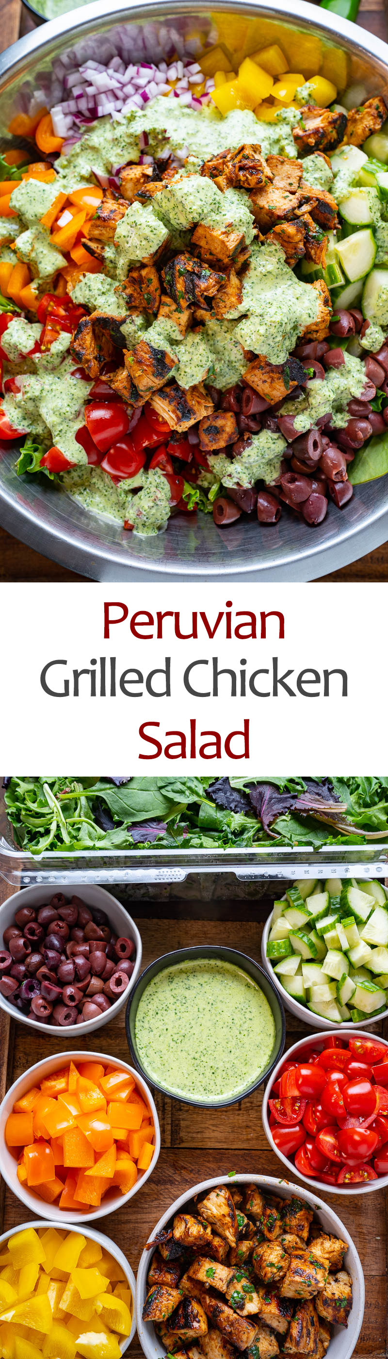 Peruvian Grilled Chicken Salad