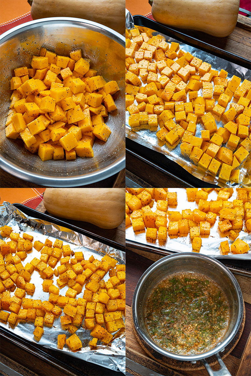 Browned Butter and Sage Roasted Butternut Squash