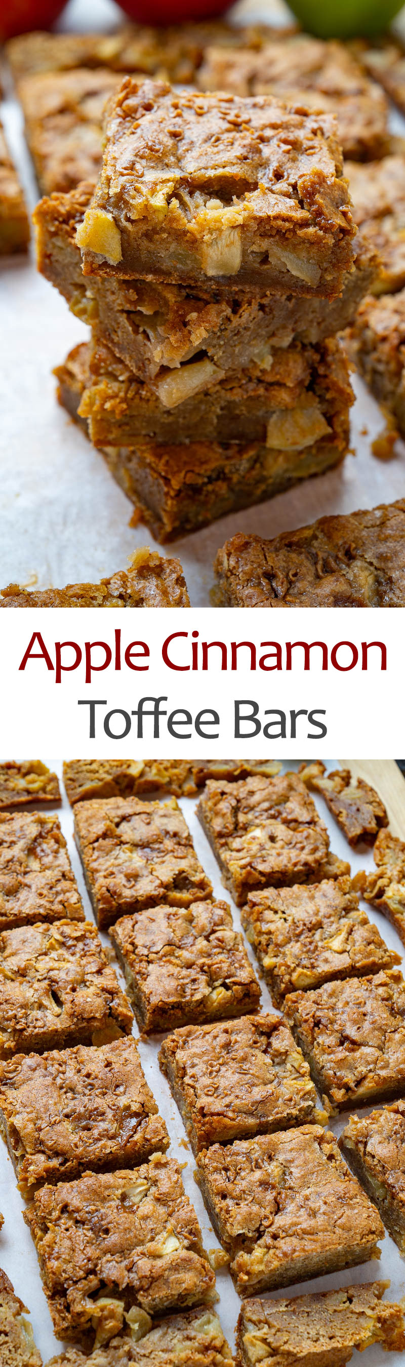 Apple Cinnamon Toffee Bars