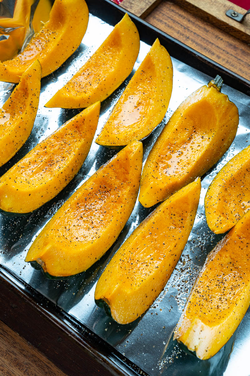 Browned Butter and Sage Roasted Acorn Squash