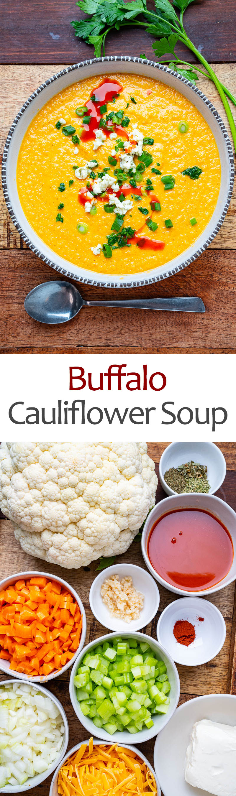 Buffalo Cauliflower Soup