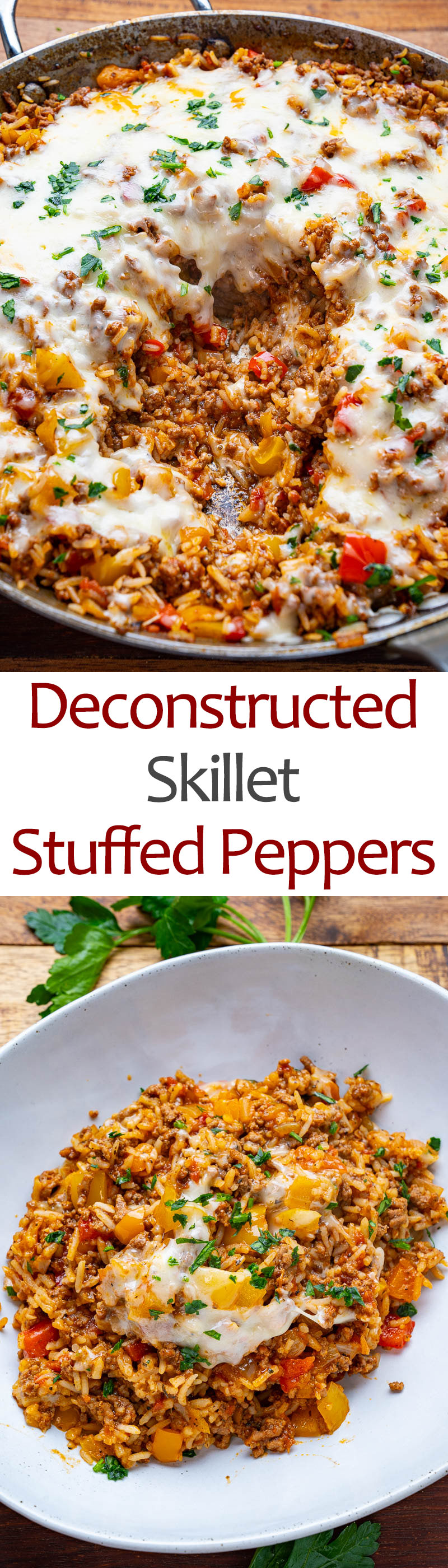 Deconstructed Skillet Stuffed Peppers