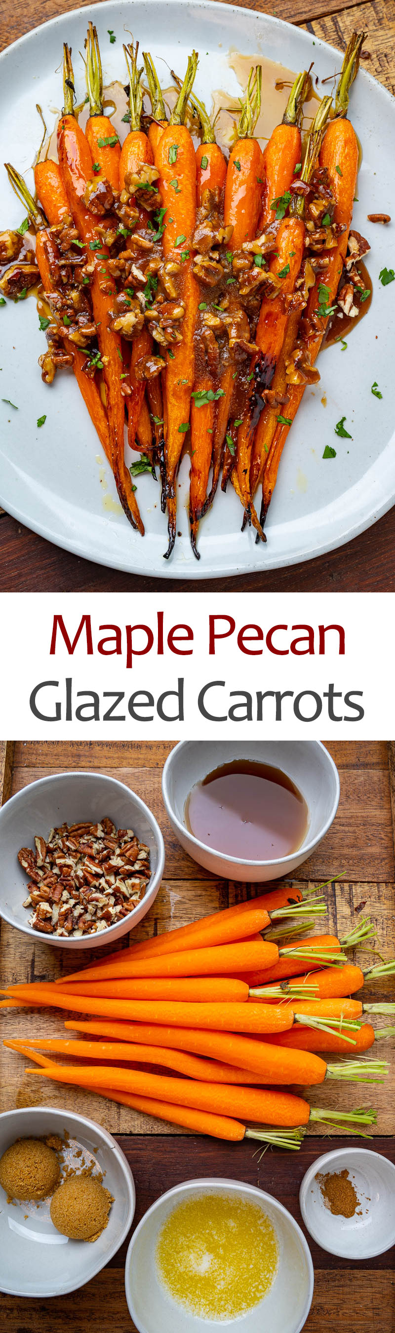 Maple Pecan Glazed Carrots