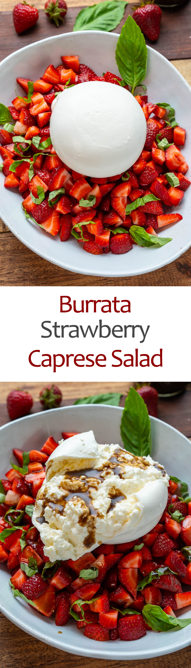 Burrata Strawberry Caprese Salad