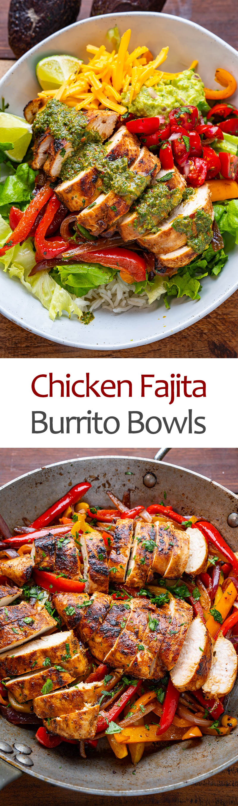 Chicken Fajita Burrito Bowls